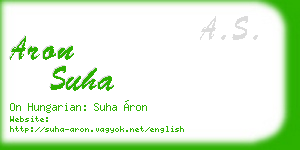 aron suha business card